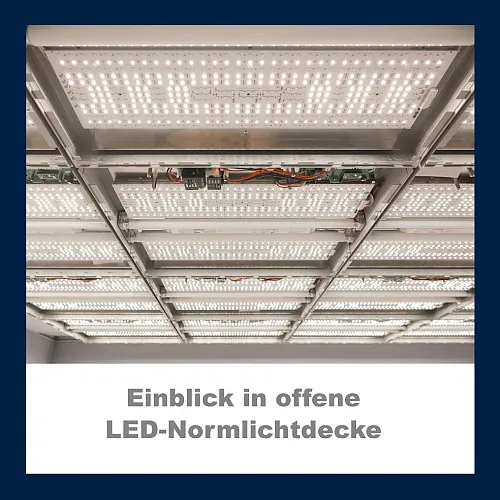 Insight in a UnityColor Light Ceiling with LED Panels